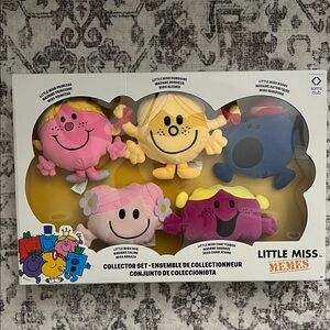 NEW boxed set of 5 plush Little Miss gift chatterbox